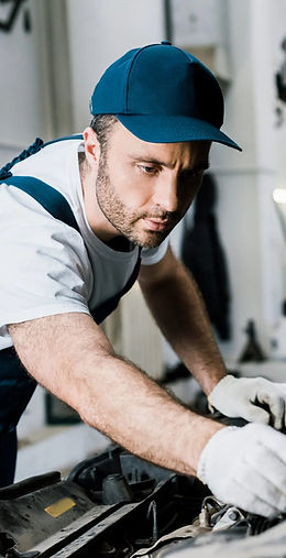 Auto technician at work