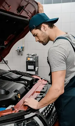Auto technician at work